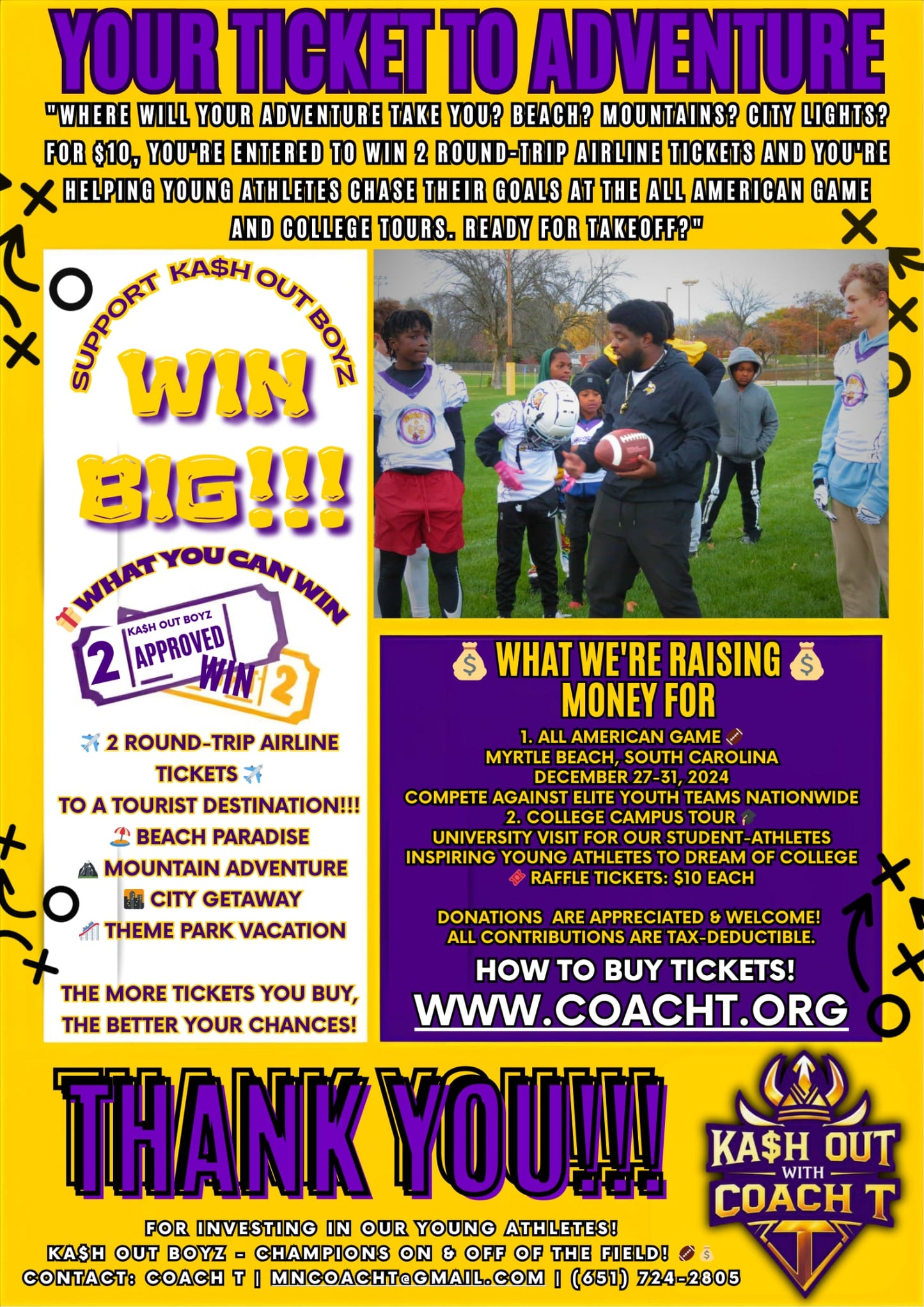 Ka$h Out with Coach T. - RAFFLE TICKET