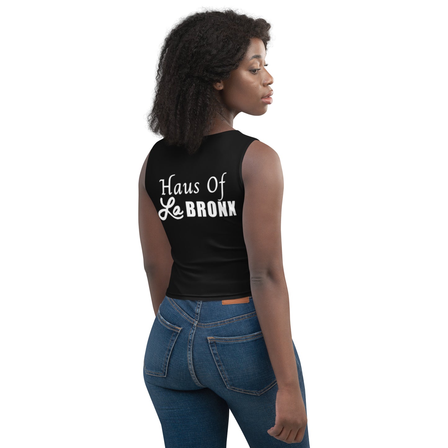 LaBronx Logo (Blk) Crop Top
