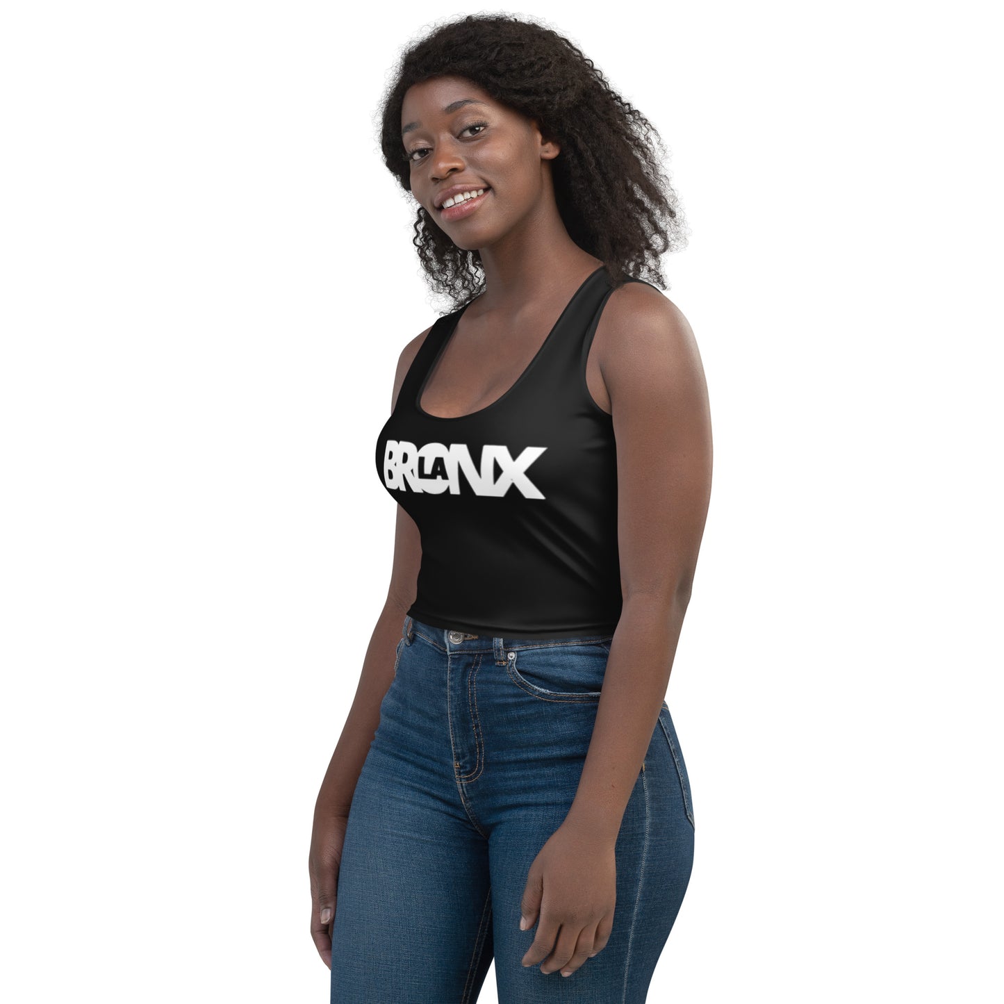 LaBronx Logo (Blk) Crop Top