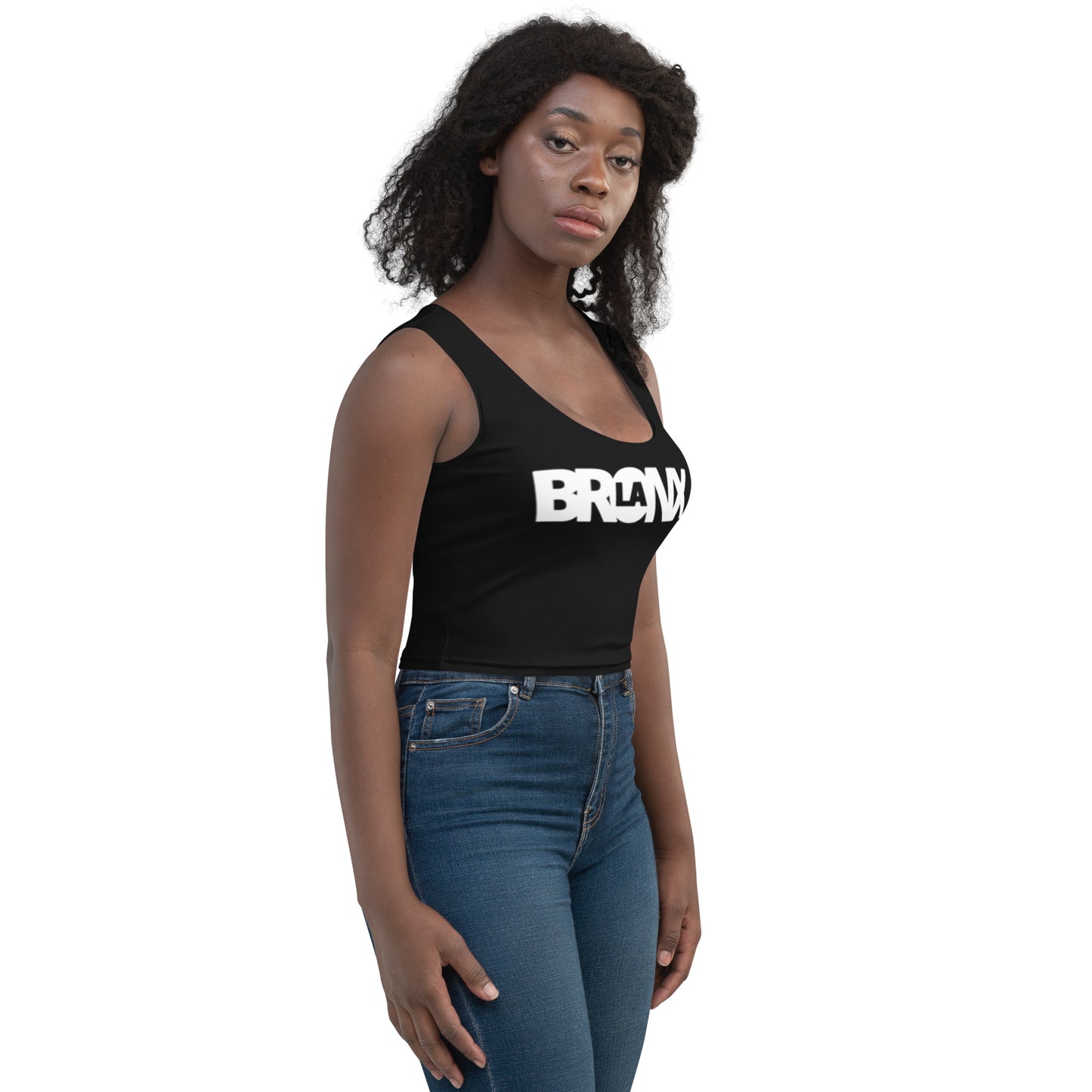 LaBronx Logo (Blk) Crop Top