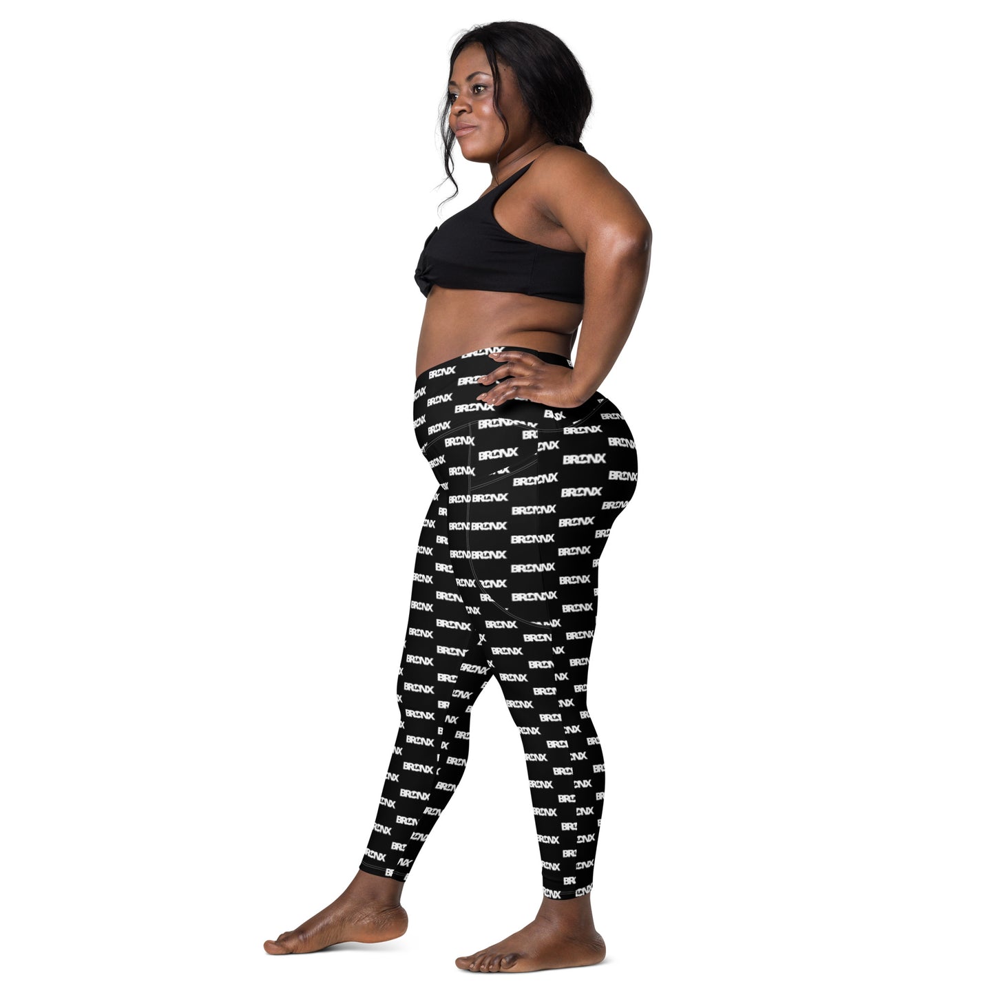 LaBronx Logo (Textile) Crossover leggings with pockets