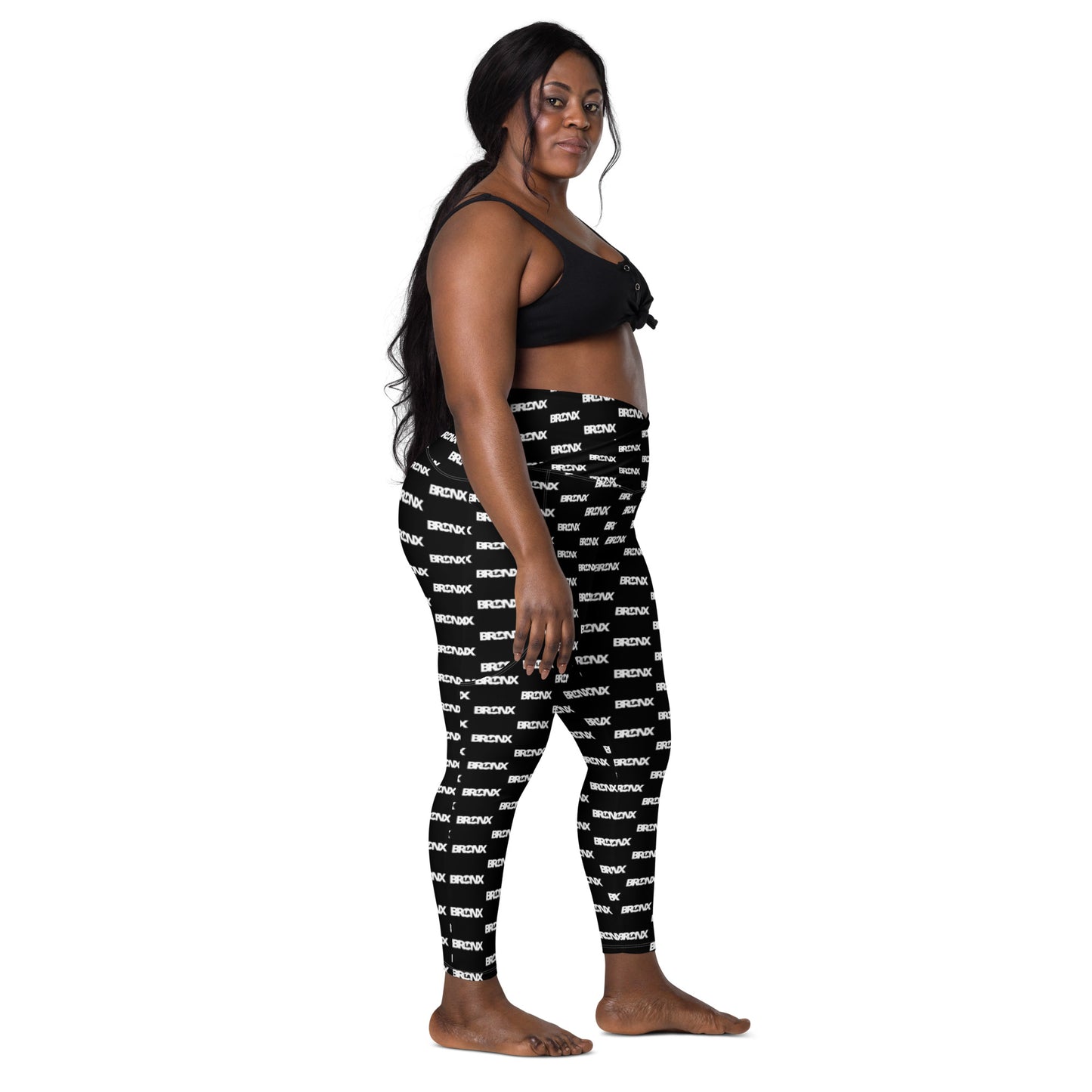 LaBronx Logo (Textile) Crossover leggings with pockets