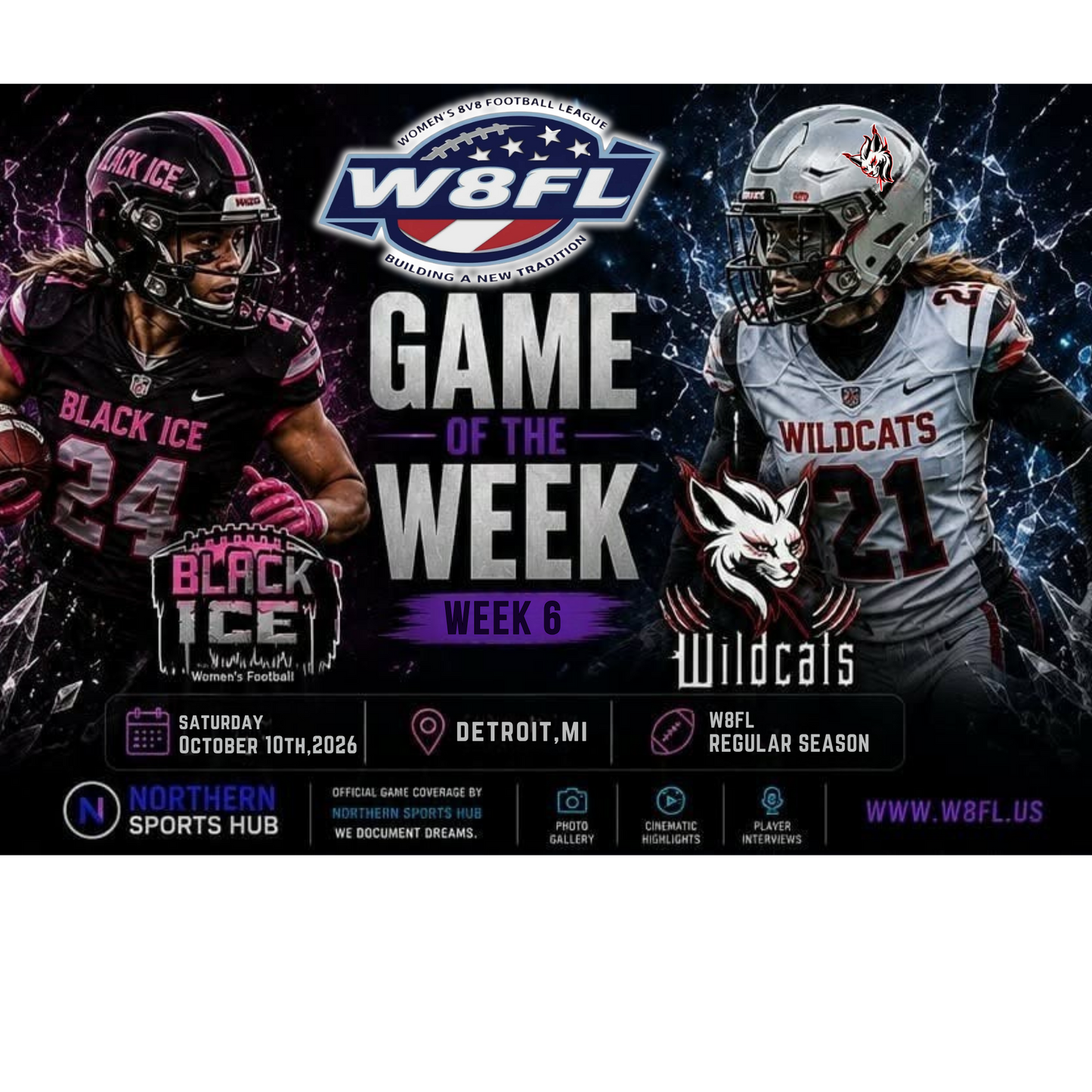 W8FL Game Tickets - WEEK 6