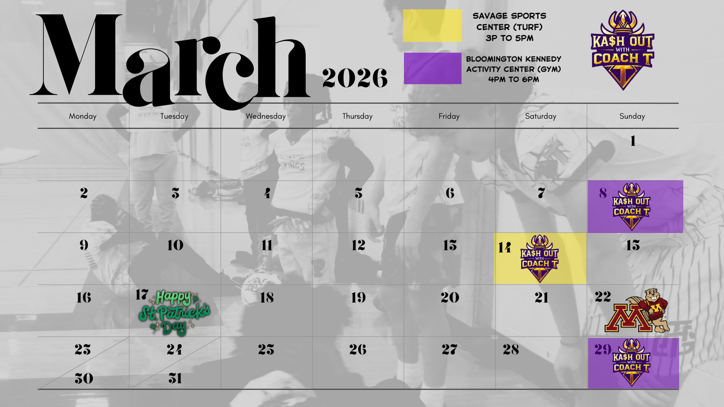 KA$HOUT with Coach T- Skills Training (8 Weeks): Begins Feb. 15th, 2026