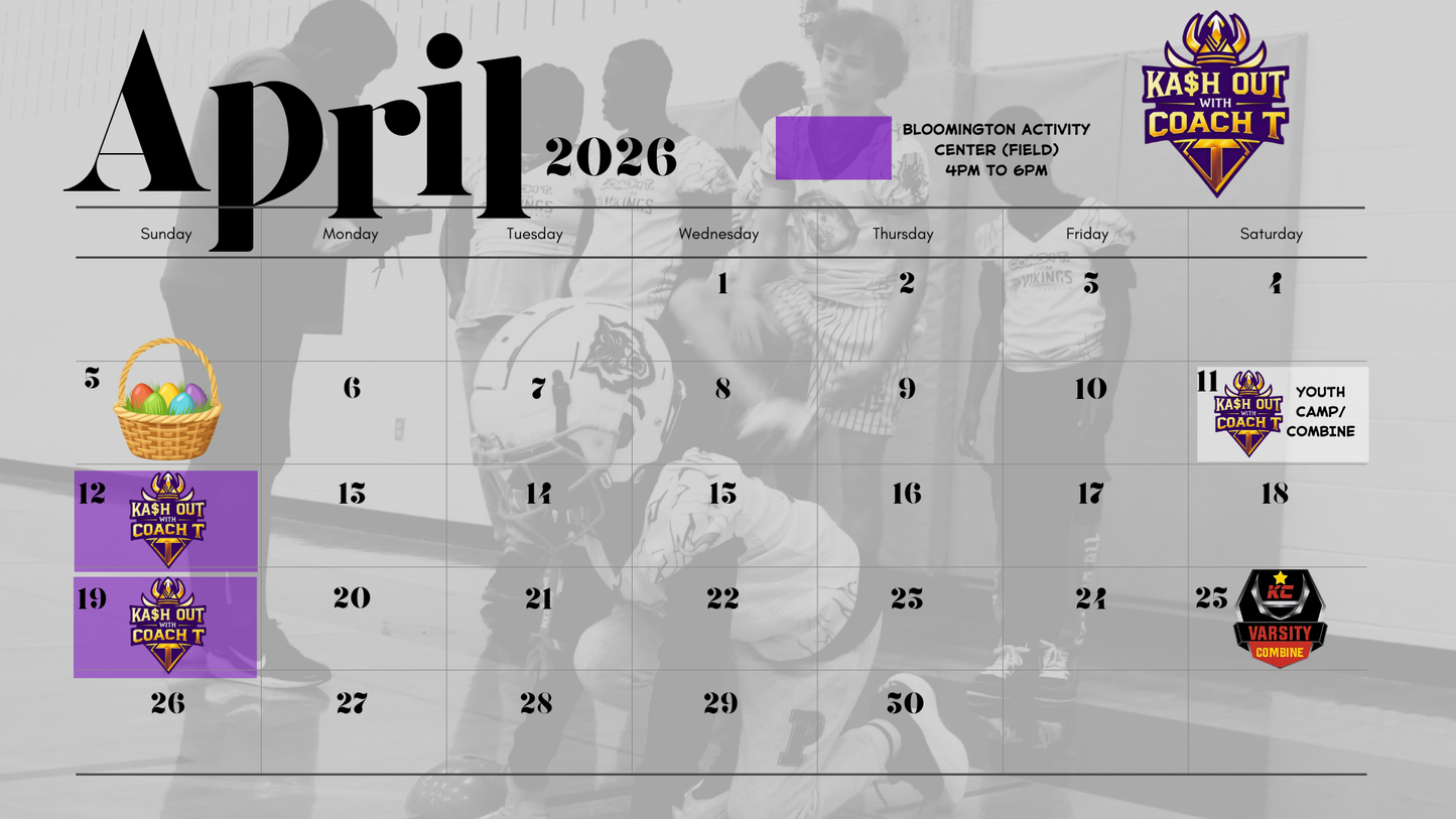 KA$HOUT with Coach T- Skills Training (8 Weeks): Begins Feb. 15th, 2026