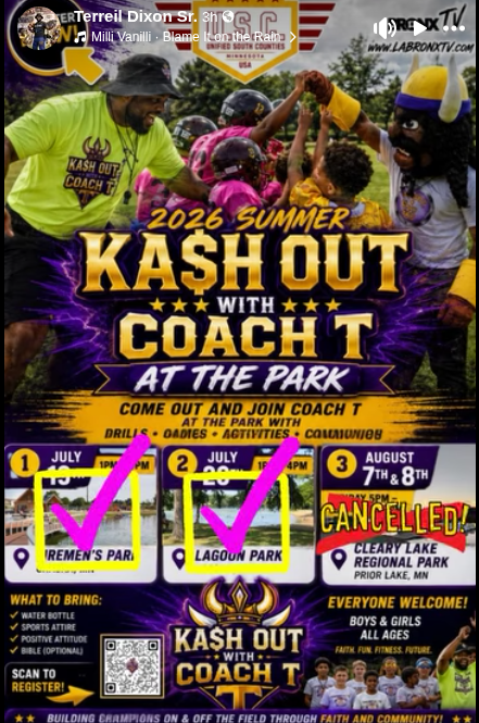 KA$HOUT with Coach T at the PARK