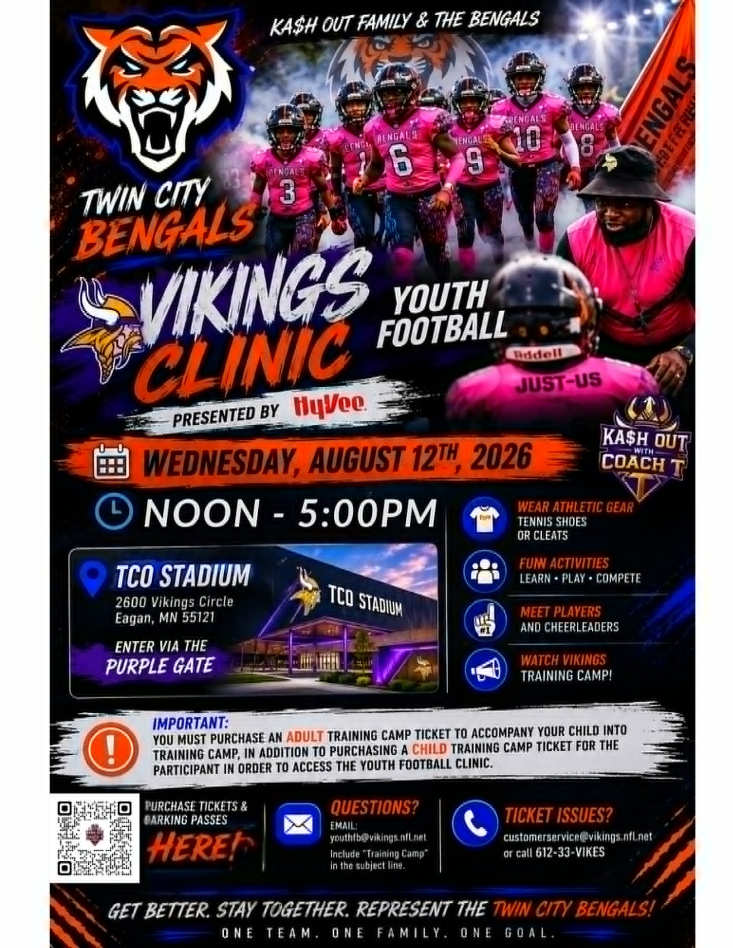 Donate to Washburn Bengals Today!!! #TwinCities